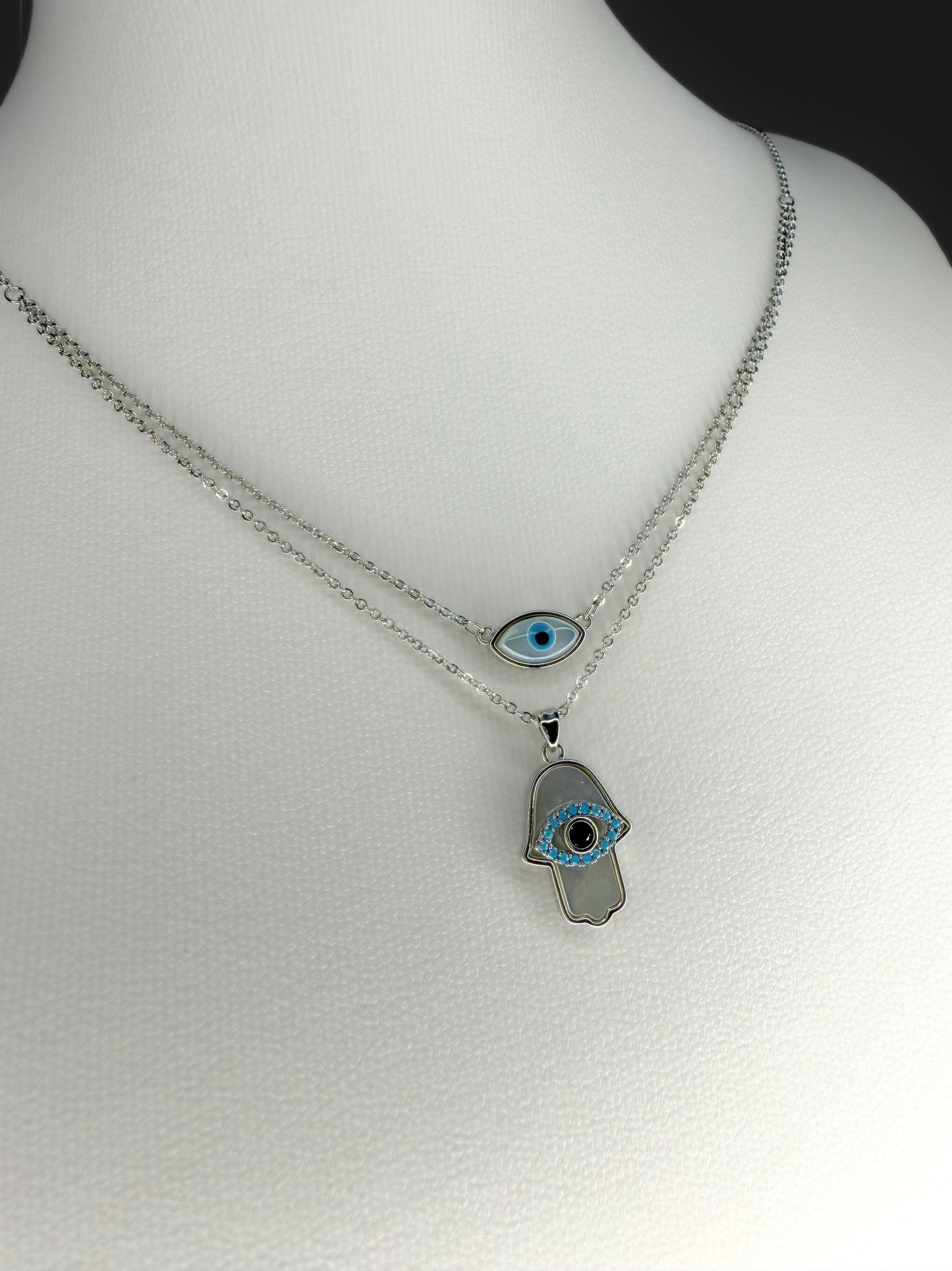 MOP Hamsa Necklace