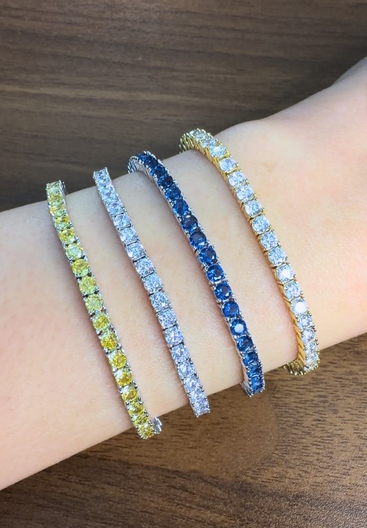 The Tennis Bracelet in yellow