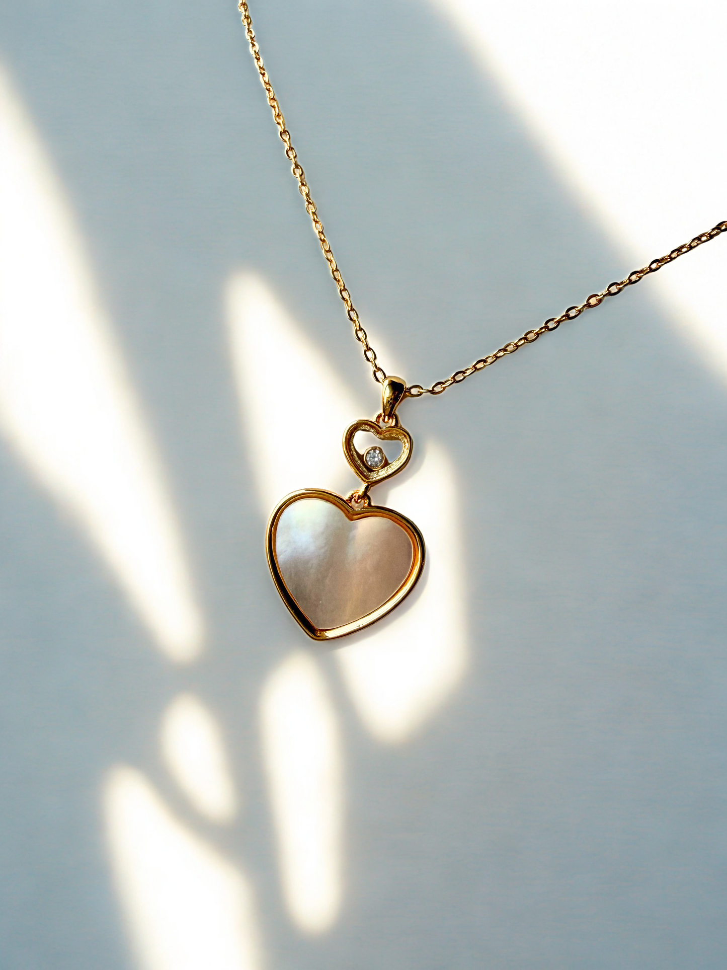 MOP heart pendant