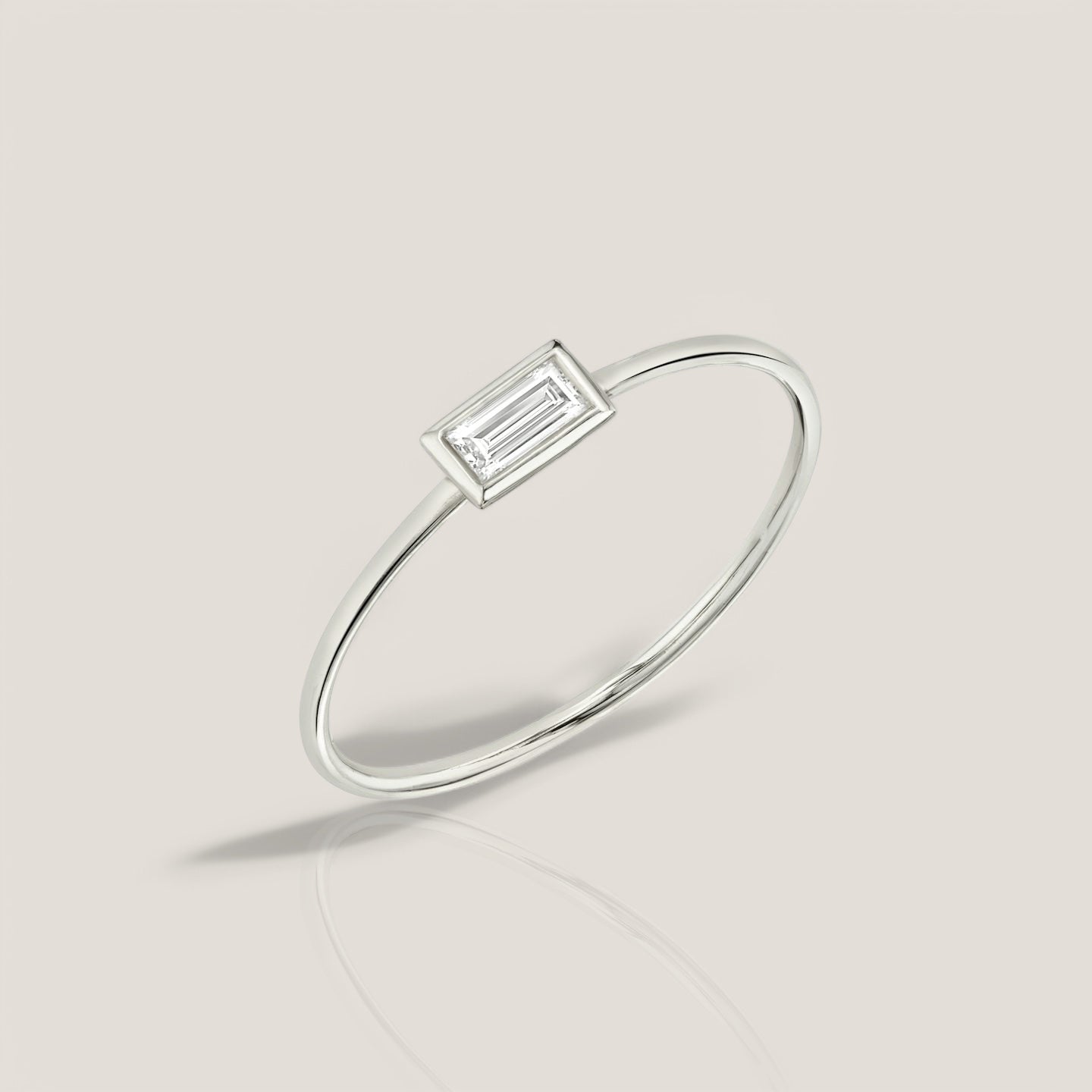 The Solitaire Bezel Ring In Emerald