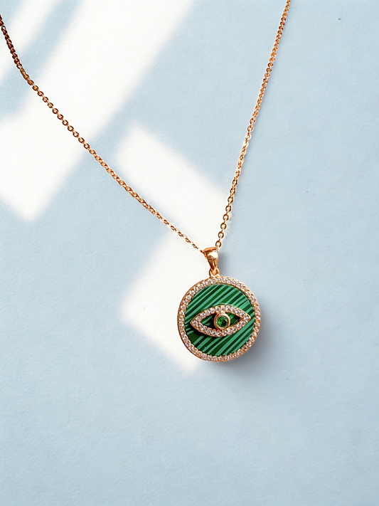 Evil Eye Disc Pendant