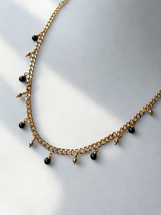 Black Beaded chain