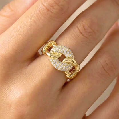 Linked Together Ring