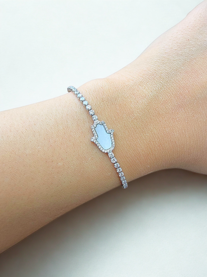 The Hamsa Tennis in white