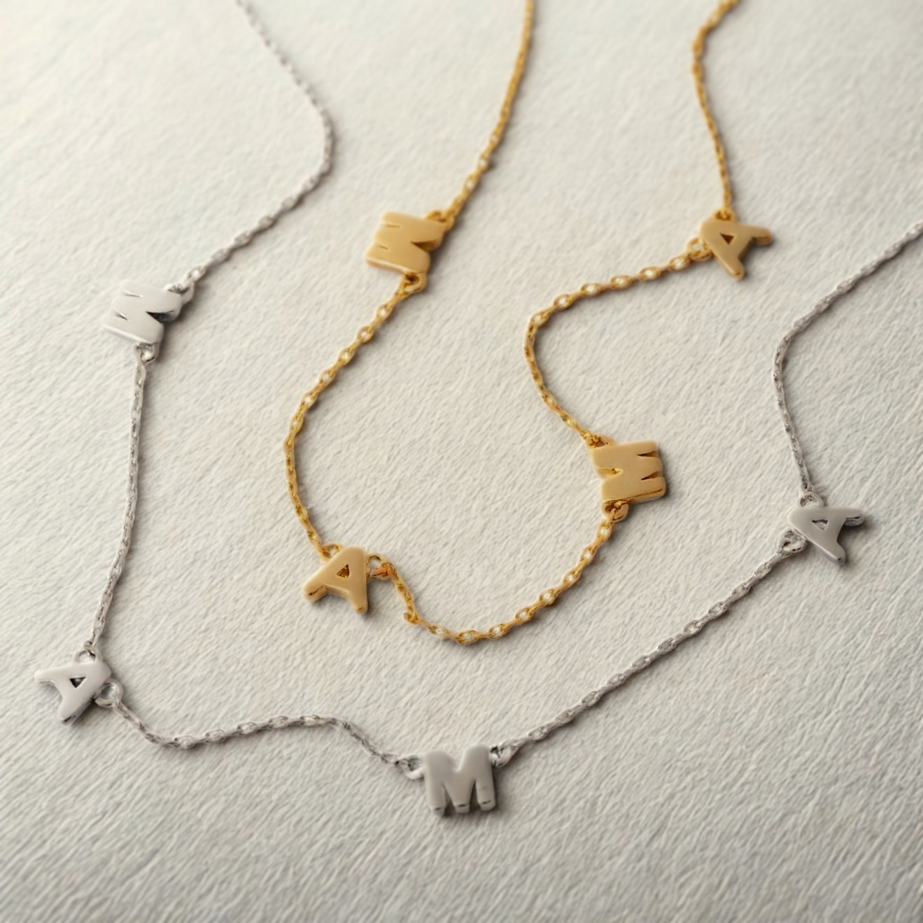 Mama charm necklace