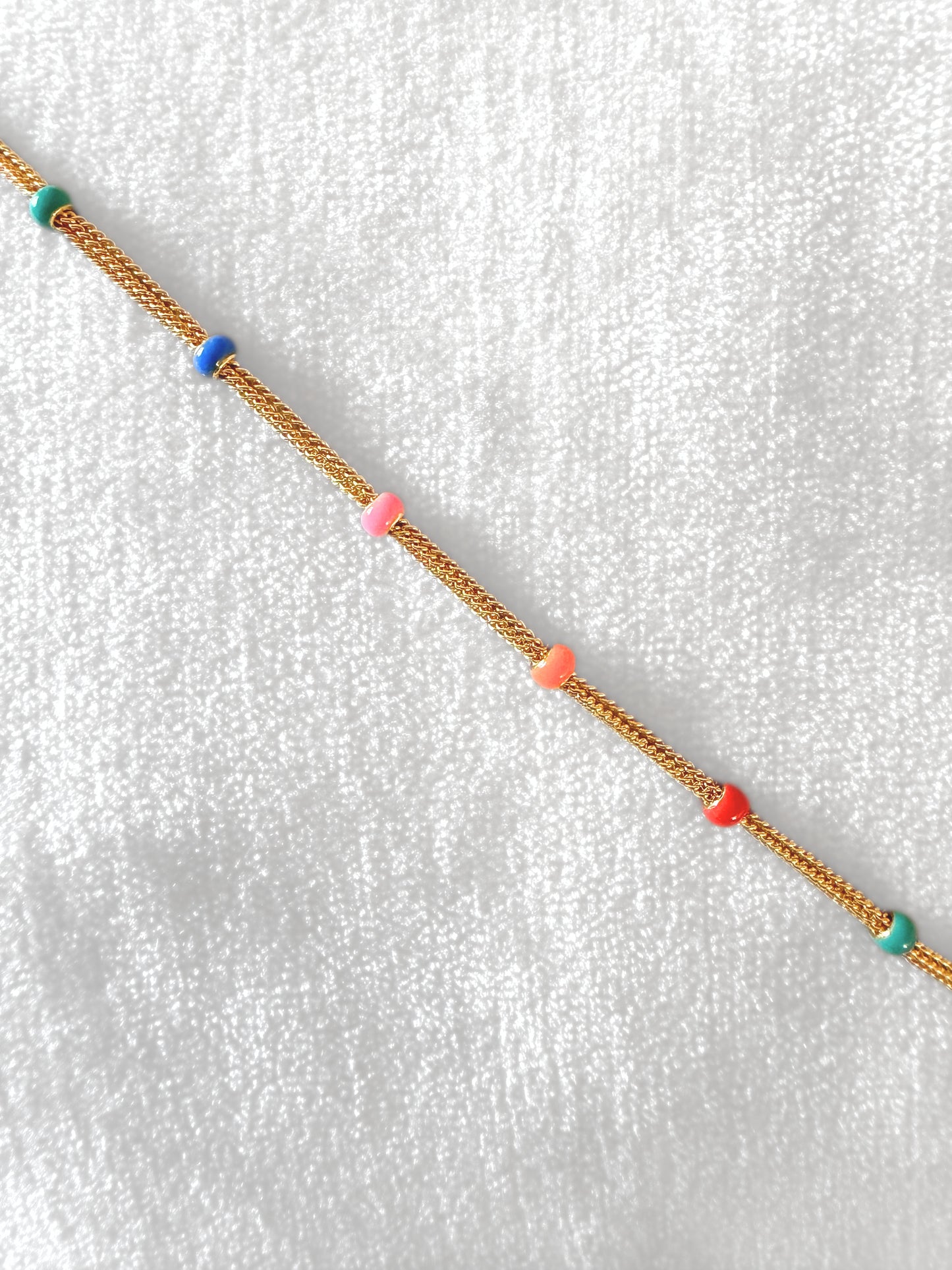 The beaded anklet