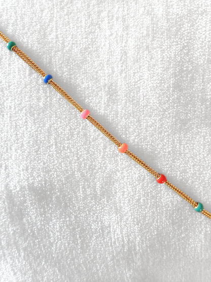 The beaded anklet
