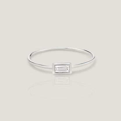 The Solitaire Bezel Ring In Emerald